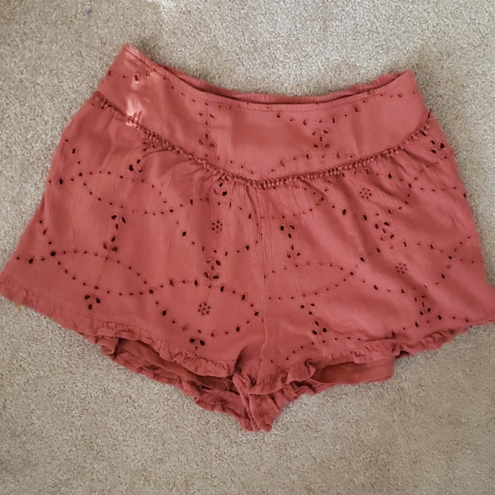 American Eagle orange shorts size small